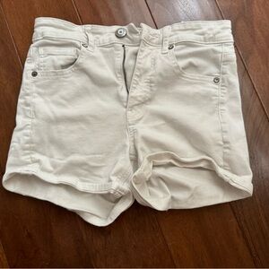 American Eagle White Jean Shorts